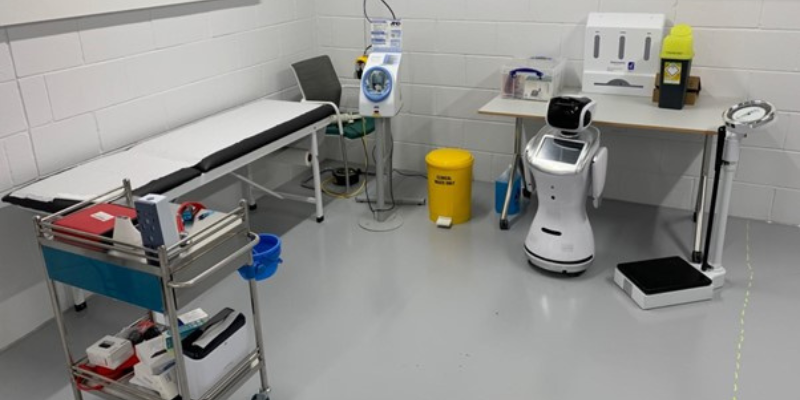 The DAISY triage robot in the lab